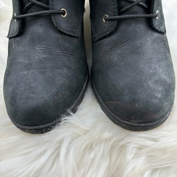 TIMBERLAND BRINDA LACE UP ANKLE HEELS BOOTS SHOES SIZE 9 - Picture 6 of 11